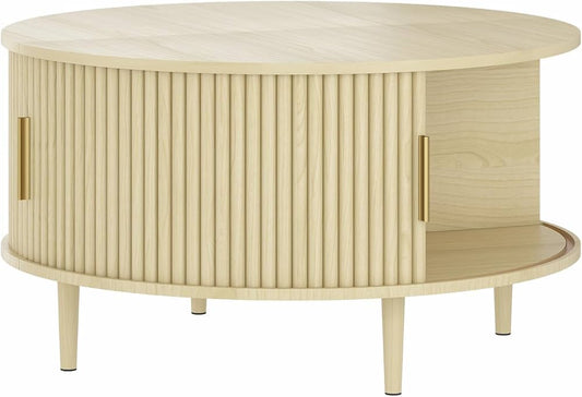 Janine Fluted Storage Coffee Table