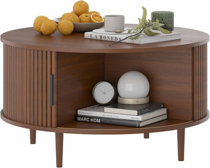 Janine Fluted Storage Coffee Table