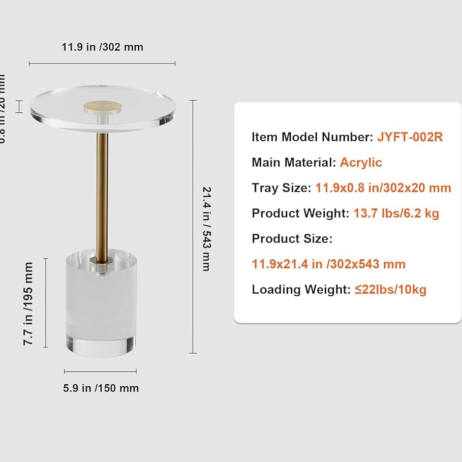 Orien Acrylic Side Table