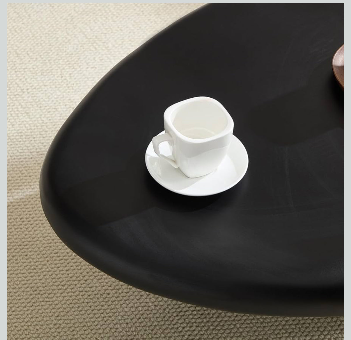 Esmeralda Sculptural Coffee Table Set – Refined Modern Elegance