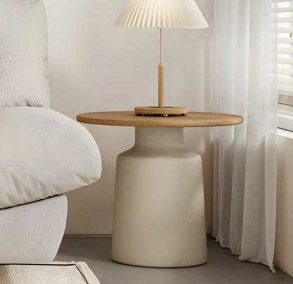 DOPPIO Coffee & Side Table Set – Contemporary Elegance in Wood and Ceramic Finish