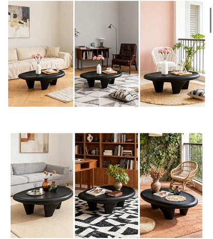 Esmeralda Sculptural Coffee Table Set – Refined Modern Elegance