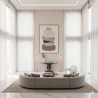 ECHO Geometric Console Table – Modern Elegance for Any Space