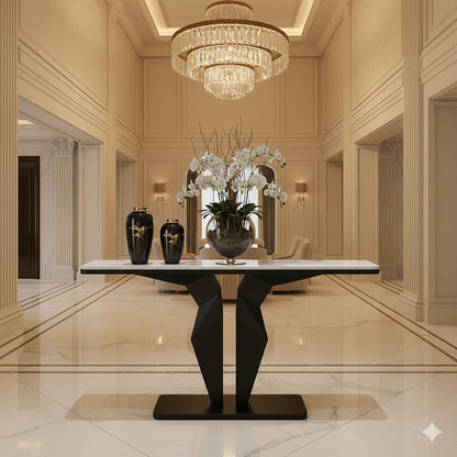 ECHO Geometric Console Table – Modern Elegance for Any Space