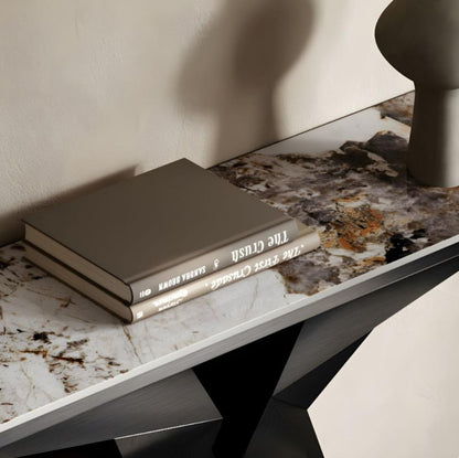 ECHO Geometric Console Table – Modern Elegance for Any Space