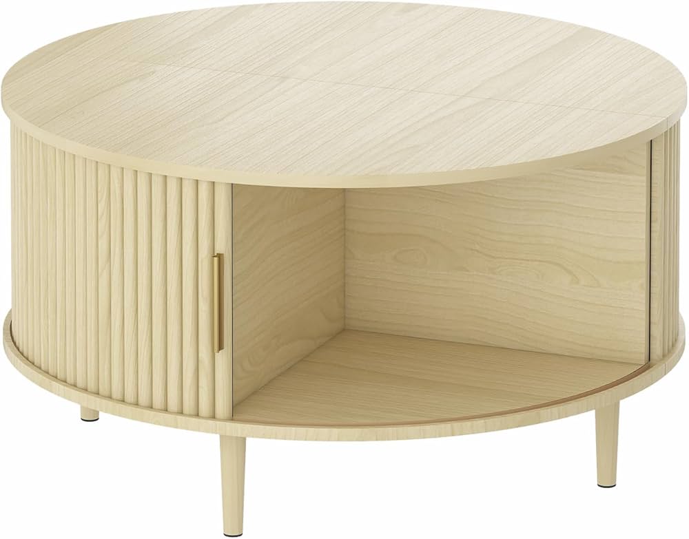 Janine Fluted Storage Coffee Table