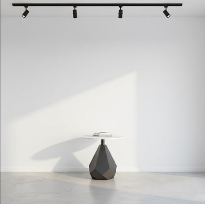 EMERALD Side Table – Marble & Carbon Steel