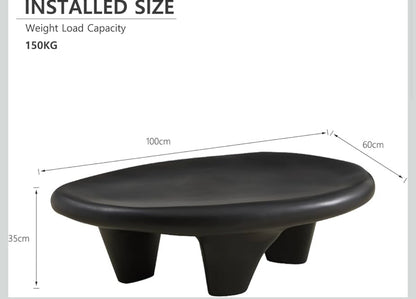 Esmeralda Sculptural Coffee Table Set – Refined Modern Elegance