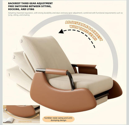 Lioré Rocking Lounge Chair. Gentle Motion. Timeless Comfort.