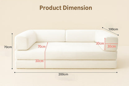 LUMI Multi-Functional Compression Sofa – No Assembly Required