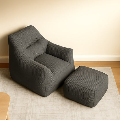Nesta Compressed Lounge Chair & Footstool