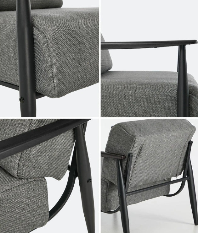 Noirra Fabric Accent Armchair