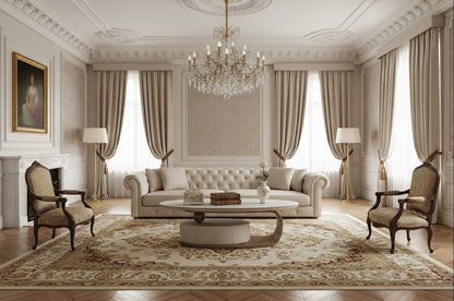 ORA Oval Coffee Table – Marble Top with Hidden Storage