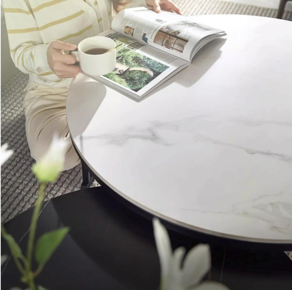 Ravel Marble-Effect Nesting Coffee Table Set