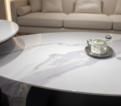 SEANA Coffee & Side Table Set – 12mm Marble Slate Stone