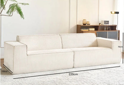 SOLENE Compressed 2-seater Sofa with Matching Ottoman –220CM