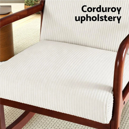 Elara Corduroy Rocking Armchair