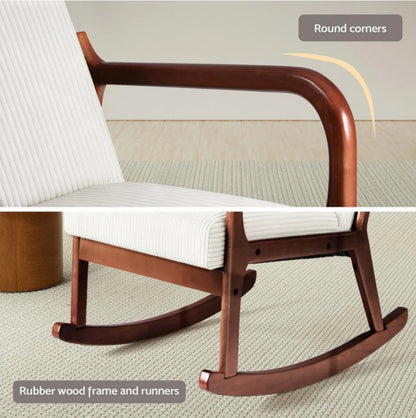 Elara Corduroy Rocking Armchair