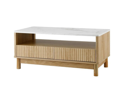 Orvyn Marble-Effect Storage Coffee Table