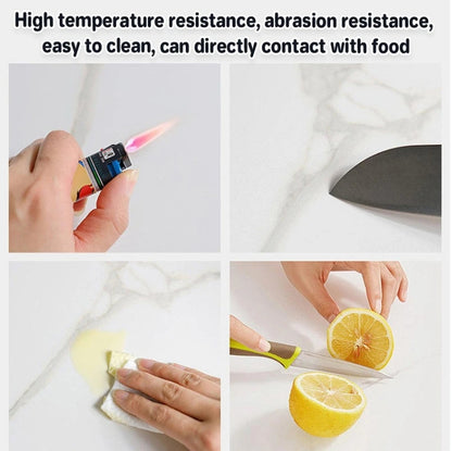 Lunara Round Marble-Effect Coffee Table – Modern Low-Profile Design