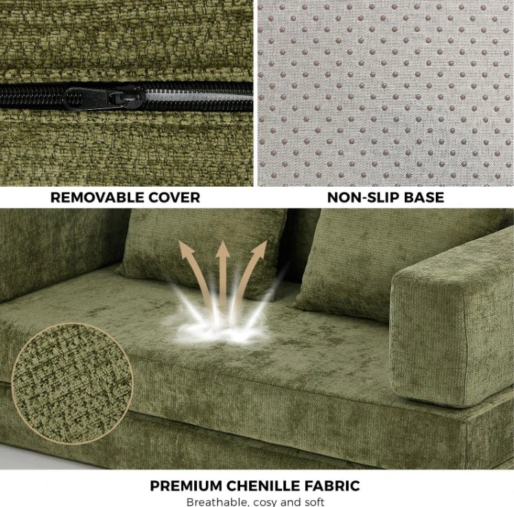 Lumi Convertible Compressed Sofa Bed Sleeper Pull out Couch