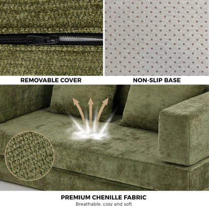 Lumi Convertible Compressed Sofa Bed Sleeper Pull out Couch