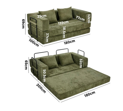 Lumi Convertible Compressed Sofa Bed Sleeper Pull out Couch