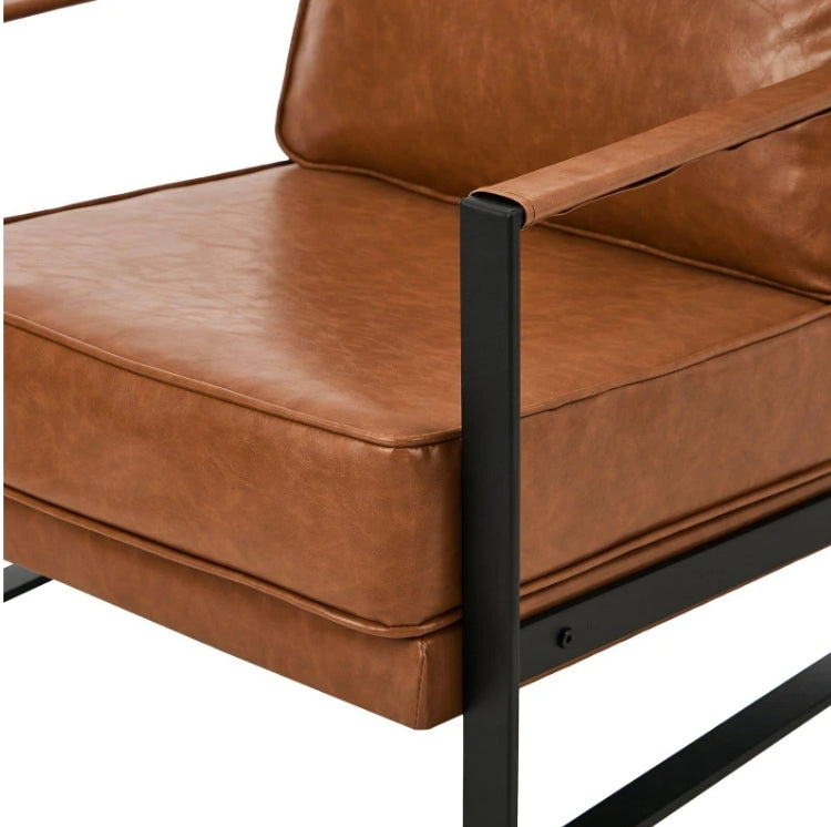 MORENA Lounge Armchair Sofa Chair Faux Leather Accent Armchairs