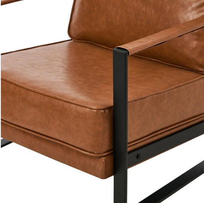 MORENA Lounge Armchair Sofa Chair Faux Leather Accent Armchairs