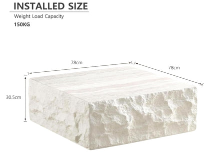 Auren Marble-Effect Coffee Table