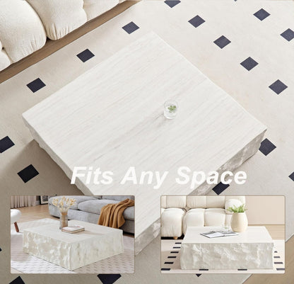 Auren Marble-Effect Coffee Table