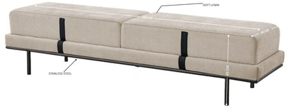 SAVOY Luxe Ottoman Bench – Contemporary Elegance with Modern Edge