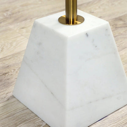 Vogue Side Table – Marble & Brushed Gold