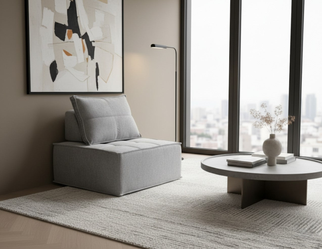 ZEINA Armless Modular Sofa Chair