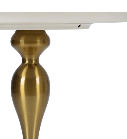 Bianca Nera Steel Accent Table – Modern Sculpted Side Table (Black or White)