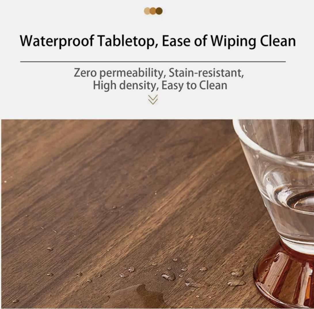 CARRÉE Nesting Coffee Table Set – Warm Timber & Black Steel Frame (Modern + Cozy Style)