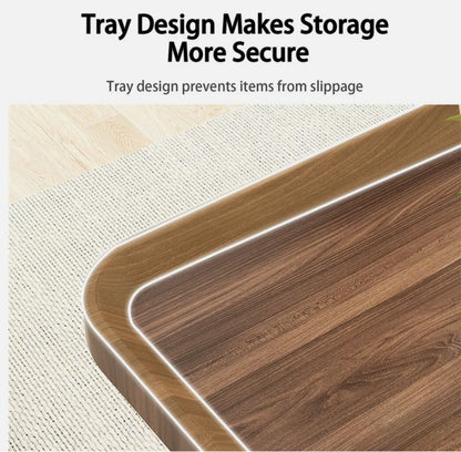 CARRÉE Nesting Coffee Table Set – Warm Timber & Black Steel Frame (Modern + Cozy Style)