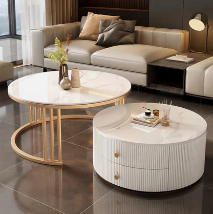 CELESTE Marble Nesting Coffee Table Set
