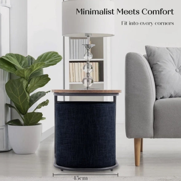 CHESS The 3-Piece Coffee Table & Ottoman Set