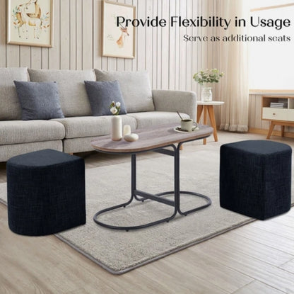 CHESS The 3-Piece Coffee Table & Ottoman Set