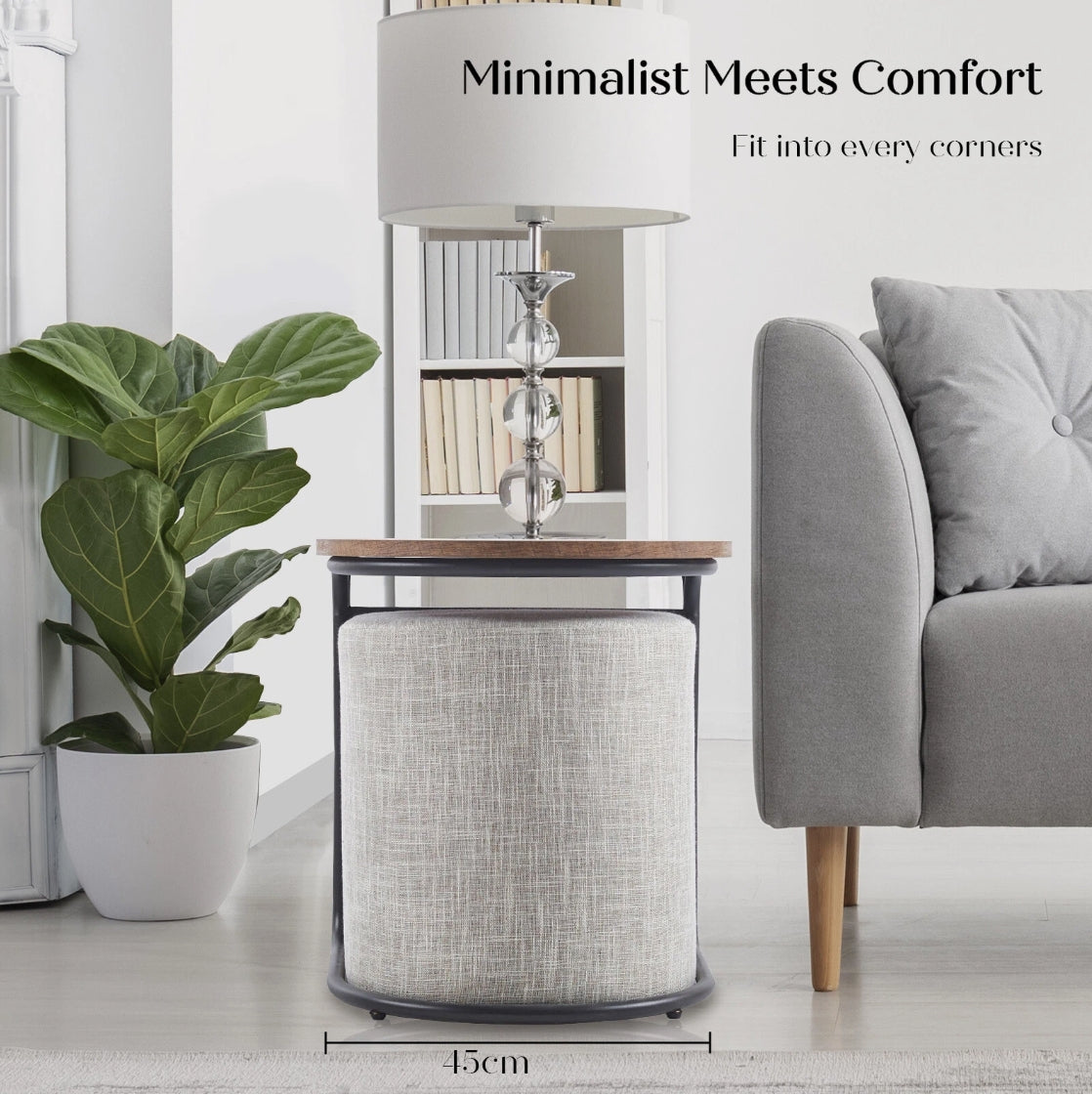 CHESS The 3-Piece Coffee Table & Ottoman Set