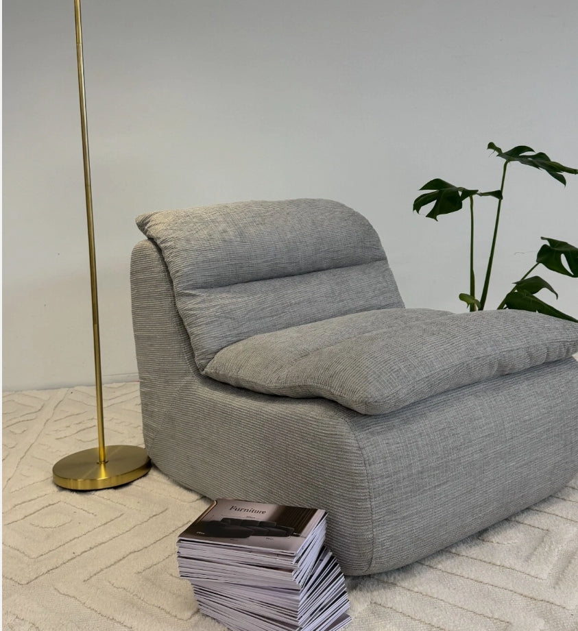 Chiffon Compressed Armless Lounge Chair