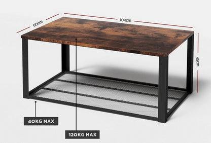 Colombiana Rustic Industrial Coffee Table