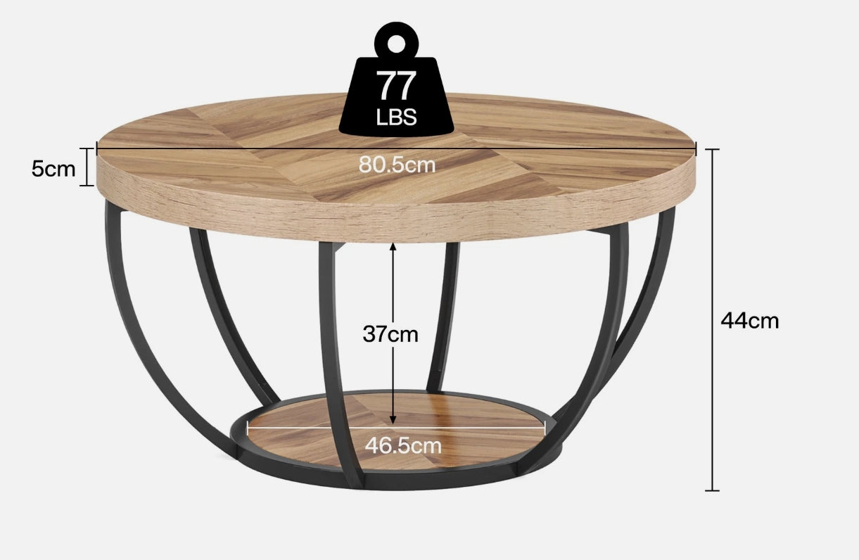 Nest – Round Industrial Coffee Table