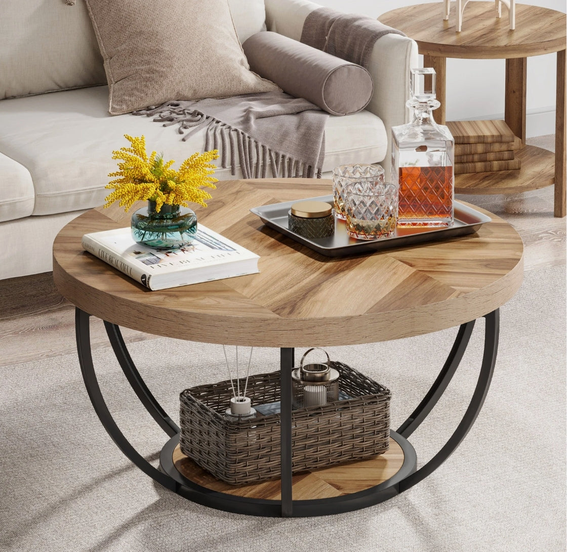 Nest – Round Industrial Coffee Table