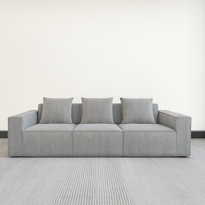 SOLENE Compressed 3-seater Sofa with Matching Ottoman –  300cm