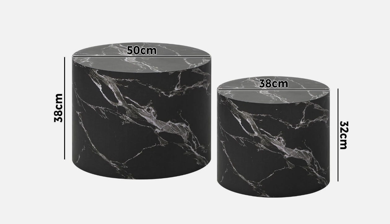 Venzia Round Nesting Coffee Table Set