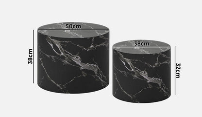 Venzia Round Nesting Coffee Table Set