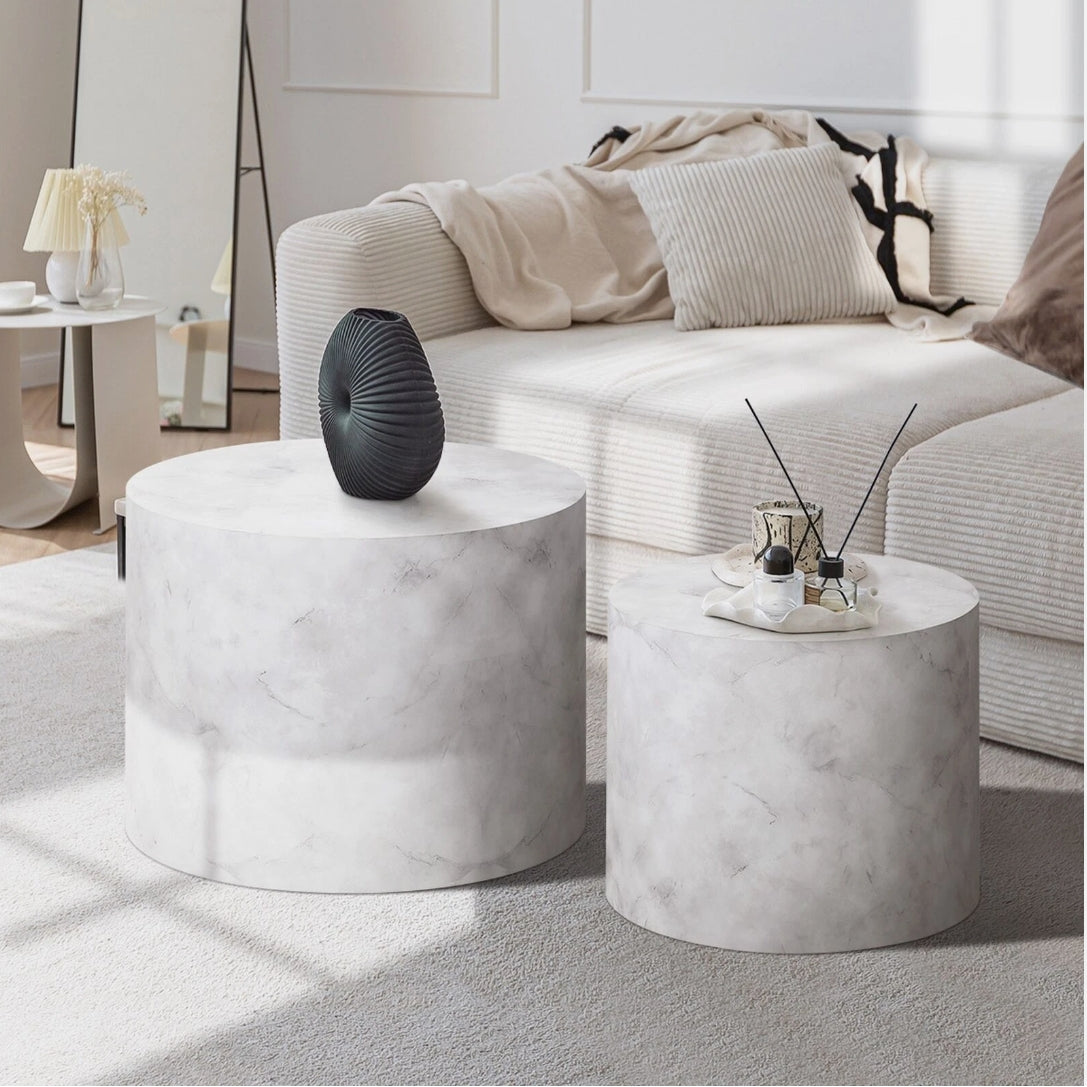 Venzia Round Nesting Coffee Table Set