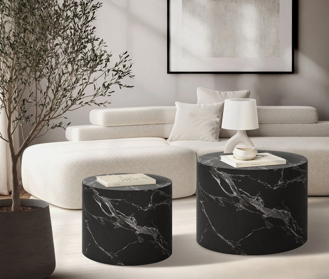 Venzia Round Nesting Coffee Table Set